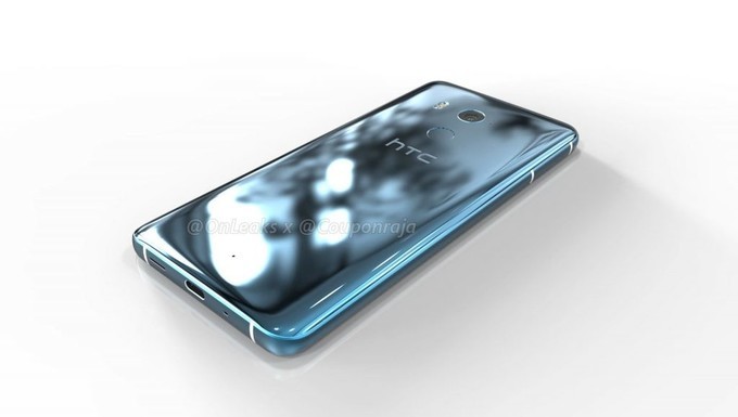 Ảnh chụp HTC U11 Plus với mặt lưng sáng bóng