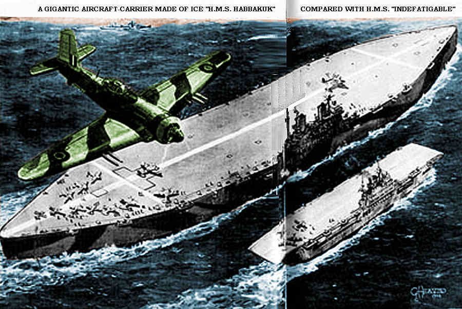 Lật lại kế hoạch 'quái dị' xây tàu sân bay bằng băng