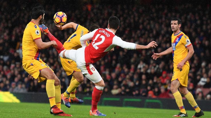 Giroud giật giải Bàn thắng đẹp nhất năm 2017