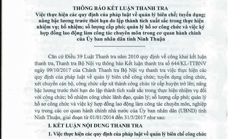 53 lãnh đạo, quản lý không đủ tiêu chuẩn vẫn được bổ nhiệm