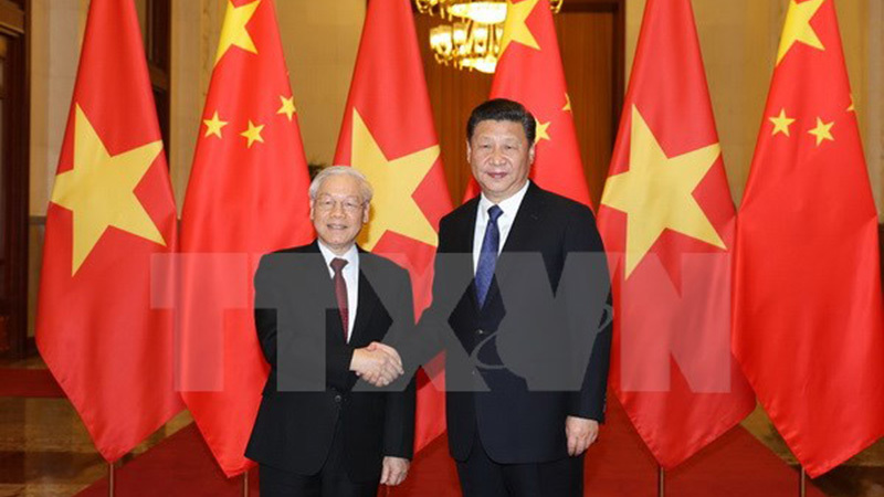 Tổng bí thư gửi điện mừng lãnh đạo Trung Quốc