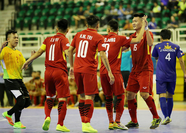 Futsal Việt Nam đại thắng 24-0 trận ra quân giải Đông Nam Á