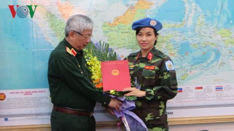 Nữ sĩ quan VN đầu tiên tham gia lực lượng gìn giữ hòa bình LHQ