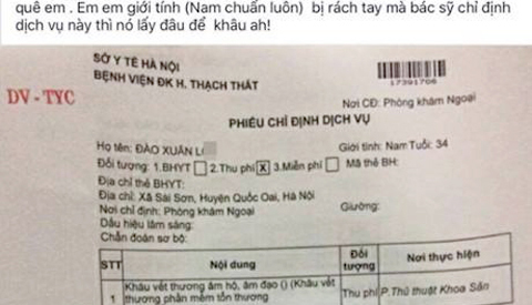 BV lên tiếng vụ nam bệnh nhân rách tay được chỉ định khâu âm đạo