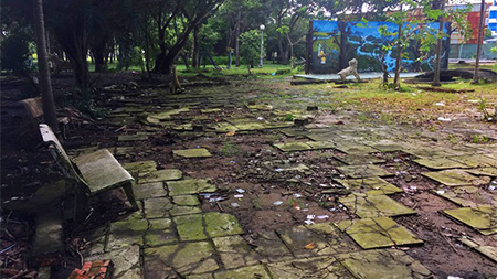 Cảnh hoang tàn trong công viên hàng chục tỷ đồng