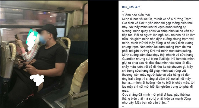 Cha đưa nữ sinh Sài Gòn đi viện sau khi bị tên biến thái đánh chảy máu đầu