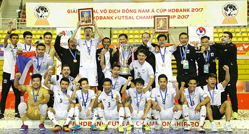 Giải futsal Đông Nam Á HDBank Cup 2017: Thái Lan vô địch