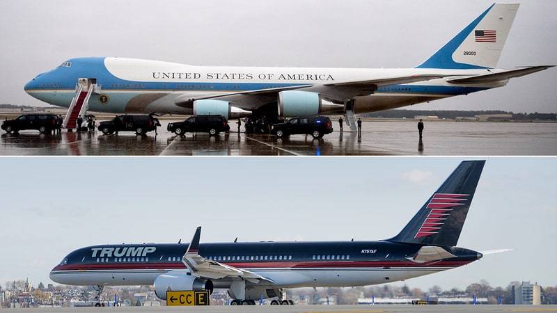 Đọ máy bay mạ vàng của Tổng thống Trump với Air Force One