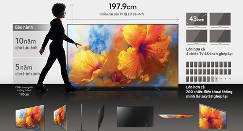 Samsung dẫn đầu phân khúc TV màn hình khủng
