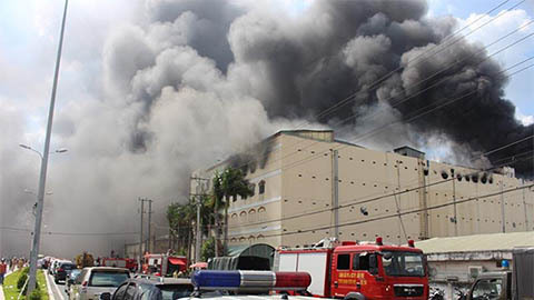 Công ty may ở Cần Thơ lại bốc cháy