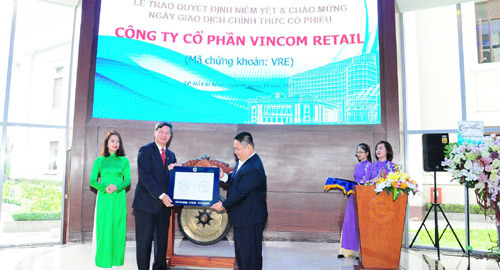 Vincom Retail niêm yết 1,9 tỷ cổ phiếu mã VRE