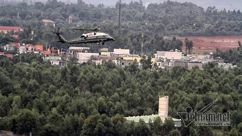 Trực thăng Marine One của Tổng thống Mỹ bay thử ở Đà Nẵng