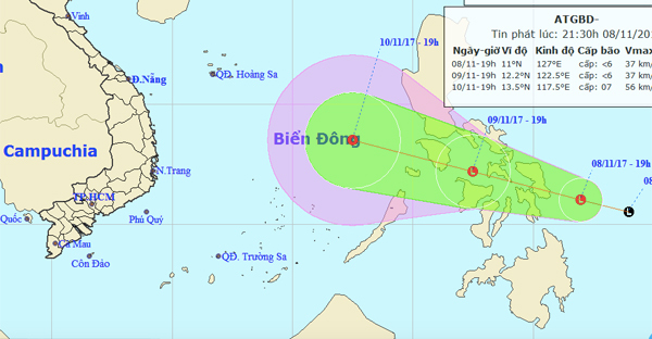 Thời tiết 9/11: Biển Đông sắp hứng áp thấp nhiệt đới