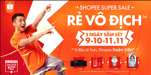 Cơ hội mua rẻ nhất năm trên Shopee