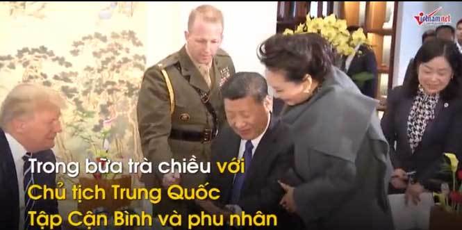 Ông Trump tự hào khoe cháu gái với ông Tập
