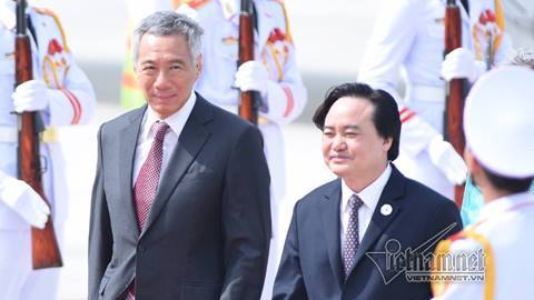 Thủ tướng Lý Hiển Long và phu nhân đến Đà Nẵng