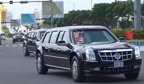 đoàn xe Tổng thống Trump