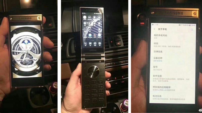 Hình ảnh rò rỉ đầu tiên về smartphone gập đời mới của Samsung