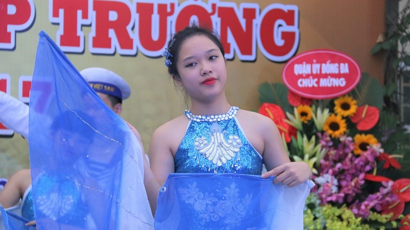 Tiết mục đặc biệt của học sinh khiếm thính ngày kỷ niệm thành lập trường