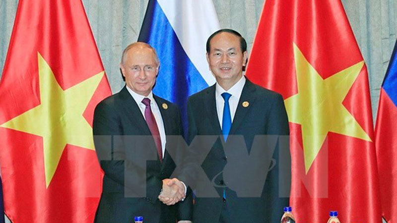 Chủ tịch nước gặp song phương Tổng thống Nga Vladimir Putin