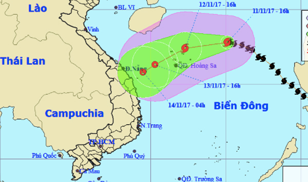 Bão số 13 đi chậm lại, nhiều khả năng tan trên biển