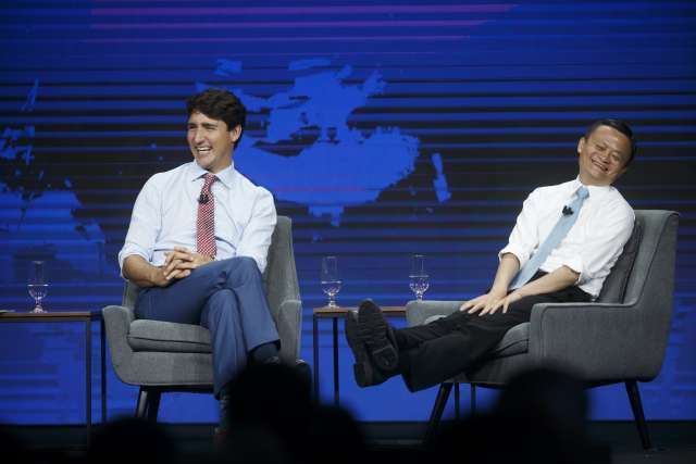 Những mẩu đối thoại hài hước giữa Thủ tướng Canada và tỷ phú Jack Ma