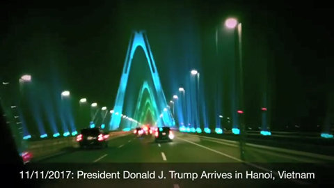 Cầu Nhật Tân rực rỡ trên Instagram Tổng thống Trump