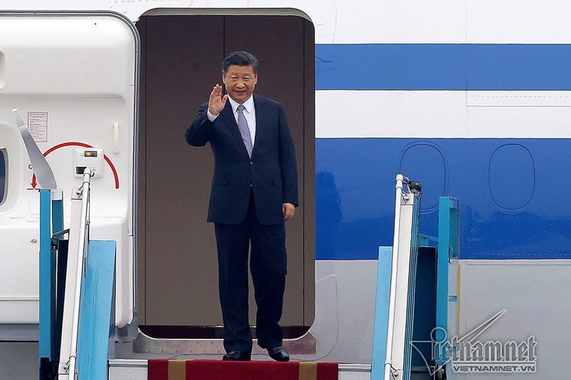 Trực tiếp: Tổng bí thư, Chủ tịch Trung Quốc Tập Cận Bình tới Hà Nội