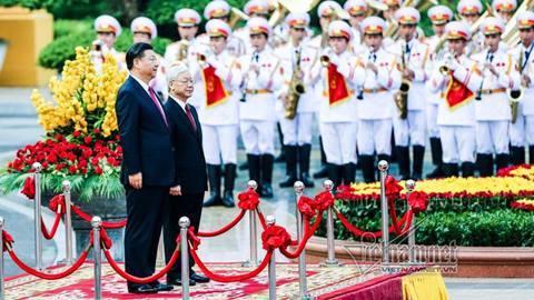 Trực tiếp: Lễ đón Tổng bí thư, Chủ tịch Trung Quốc Tập Cận Bình