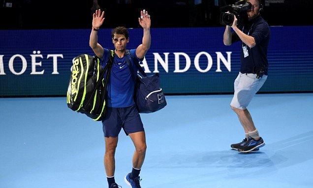 Thua đau Goffin, Nadal rút lui khỏi ATP Finals 2017