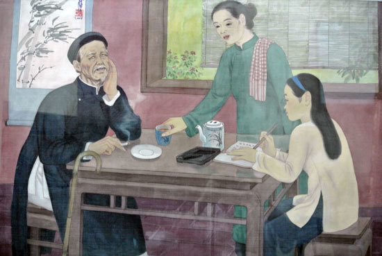 Người thầy giáo mù và cây 