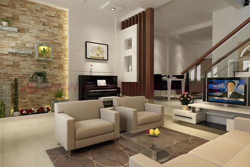 Phối màu nội thất cho nhà phố đẹp lung linh