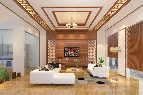 Nội thất phòng khách biệt thự đầy cuốn hút