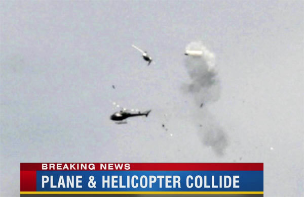 Máy bay đâm nhau trên bầu trời Anh