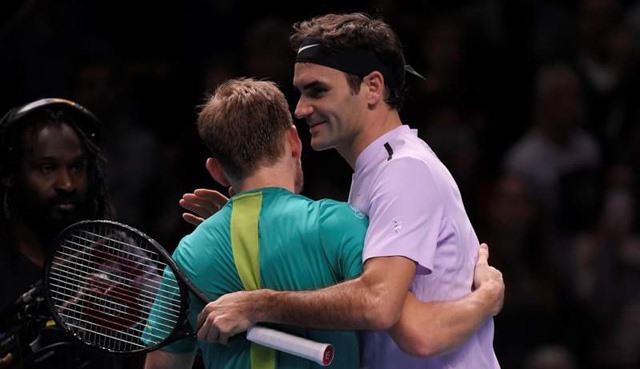 Roger Federer 1-2 David Goffin