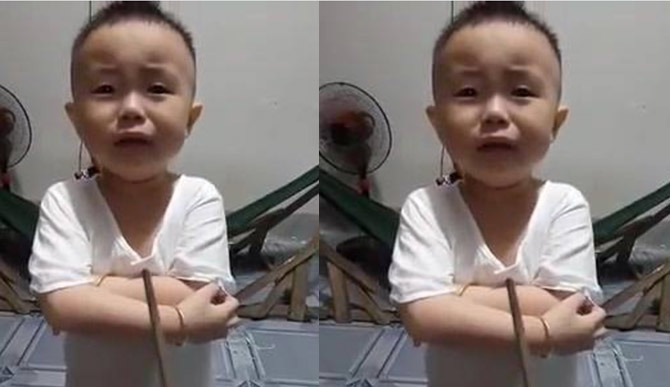 Chết cười với lý luận đáng yêu của cậu bé bị cha 