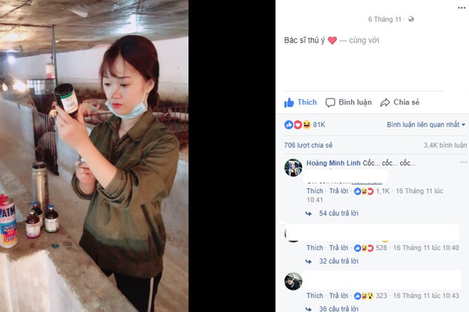 'Cô gái chăn heo' bị trêu chọc sau bức ảnh xinh đẹp tại trang trại