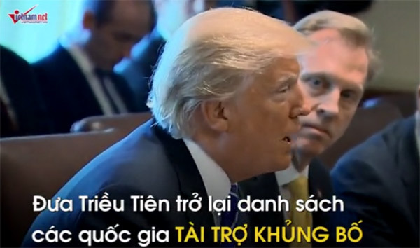 Thế giới 7 ngày: Ông Trump thẳng tay trừng phạt Triều Tiên