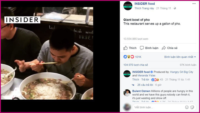 Tô phở 2kg thịt bò, 2kg bánh, 4 lít nước: Ăn hết thưởng 100 USD