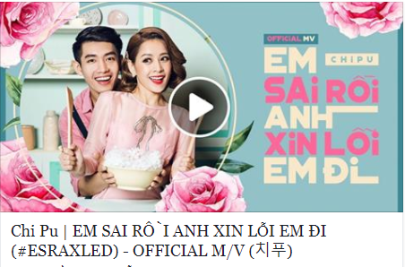 Bất chấp dư luận, Chi Pu lại tiếp tục ra MV 'Em sai rồi anh xin lỗi em đi'