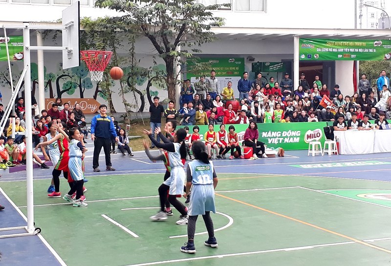 Kết thúc giải bóng rổ học sinh tiểu học Hà Nội 2017