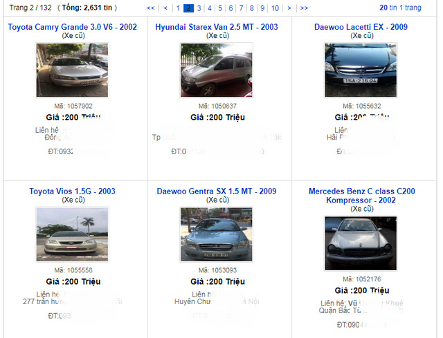 Ô tô cũ 100 triệu bán rao đầy vỉa hè: Dân buôn ế ẩm đợi tết