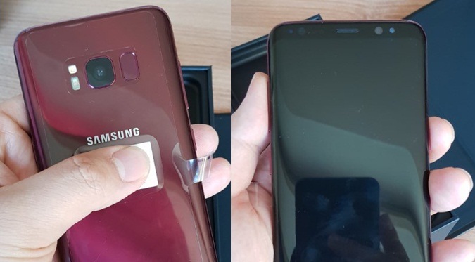 Hình ảnh về phiên bản đỏ Burgundy tuyệt đẹp của Galaxy S8