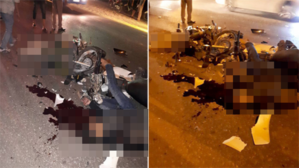 Xe máy đâm nhau, 2 tài xế chết tại chỗ