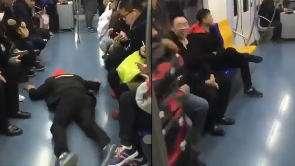 Video chiếm chỗ ngồi trên tàu khiến cư dân mạng sốc