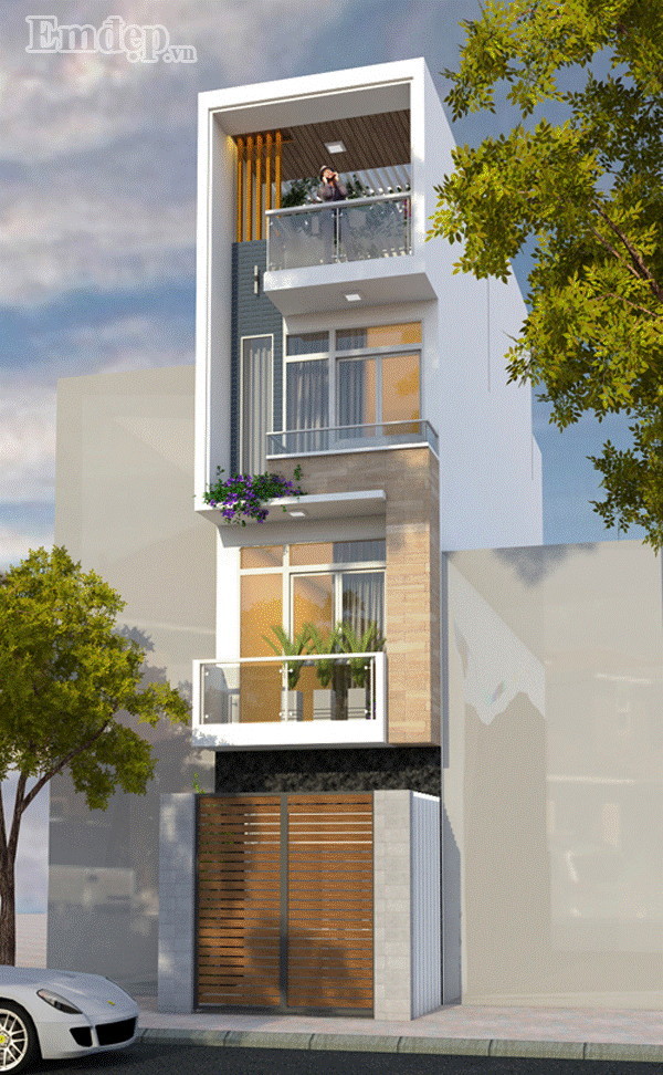 Tư vấn xây nhà 45m2 có 4 tầng với kinh phí tiết kiệm