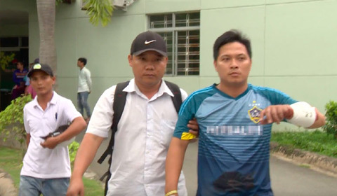 Tài xế bị chém thương tích nghi do mâu thuẫn tại BOT Cai Lậy