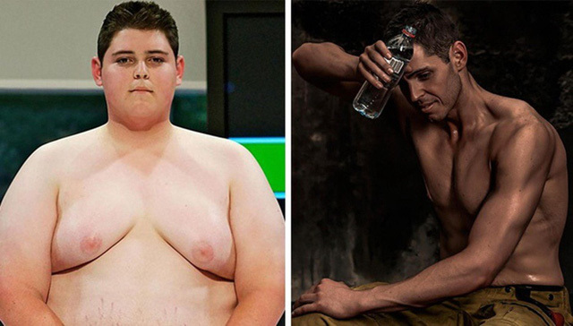 Chàng béo 154 kg lột xác thành lính cứu hỏa 6 múi vạn người mê