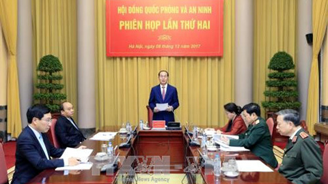 Chủ tịch nước chủ trì phiên họp Hội đồng Quốc phòng và An ninh