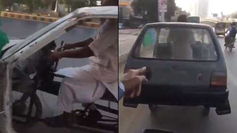 Chiếc xe đạp độc nhất vô nhị diễu phố khiến người xem choáng